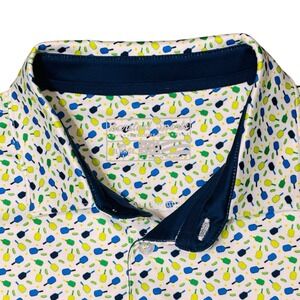 Barstool Sports Pickleball Paddle Print AOP Polo Shirt XL Men's Performance Golf